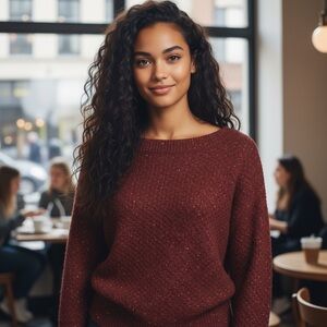 Lane Bryant Rich Burgundy Women's Sweater